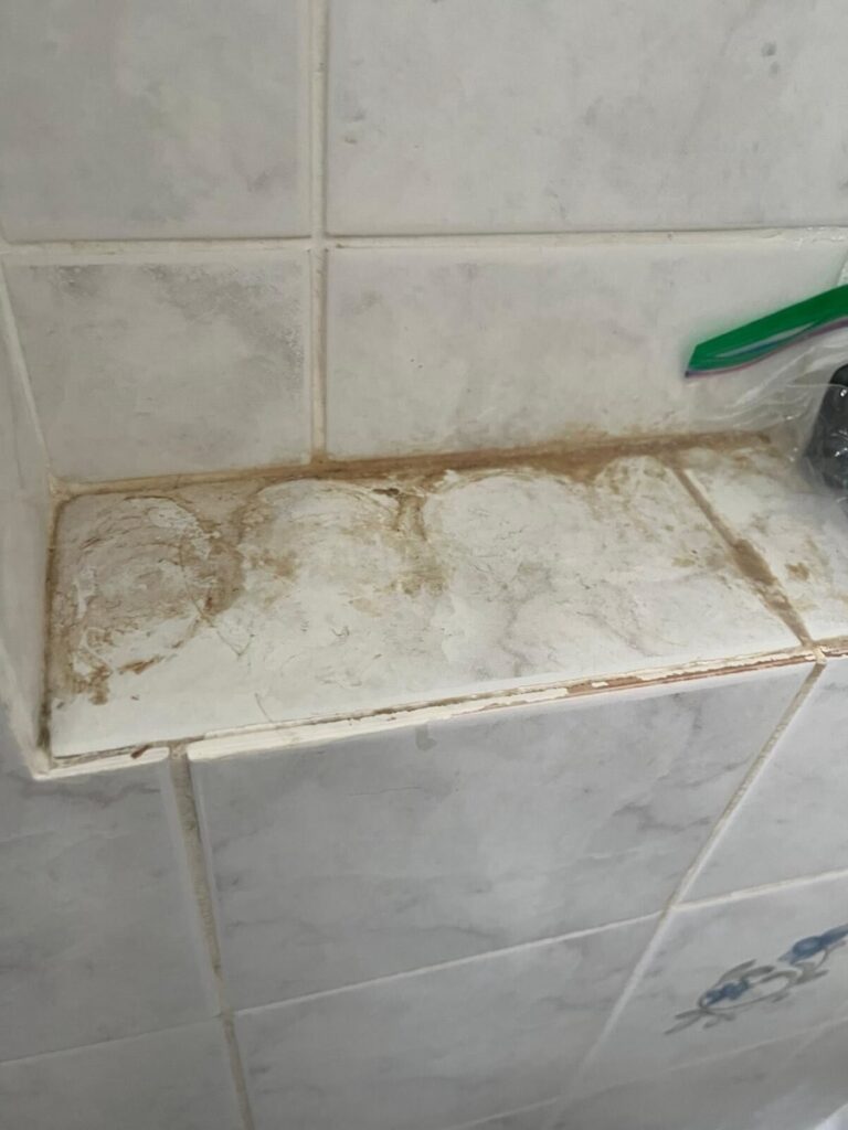 A tile photo with moulds